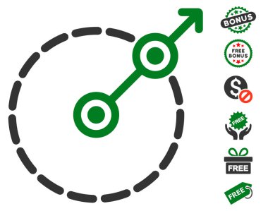 Yuvarlak alan çıkış simgesini ücretsiz bonus