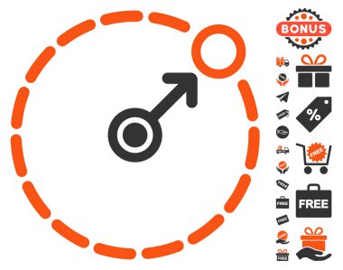 Yuvarlak alan sınır simgesini ücretsiz bonus