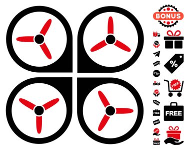 Ücretsiz Bonus ile Quadrotor simgesi