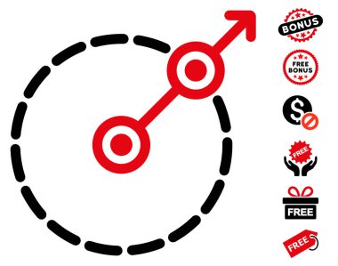 Yuvarlak alan çıkış simgesini ücretsiz bonus