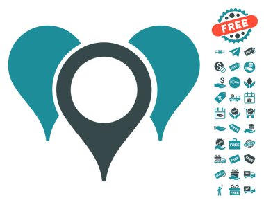 Harita işaretçiler simgesi ücretsiz bonus