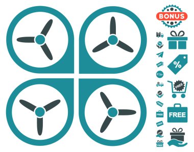 Ücretsiz Bonus ile Quadrotor simgesi