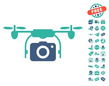 Kamera dron simgesi ücretsiz bonus