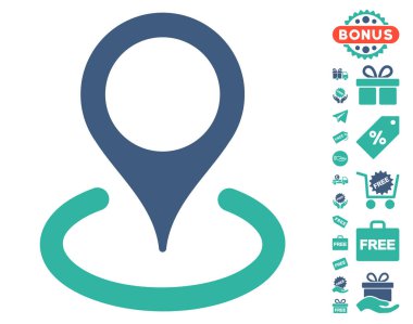 Ücretsiz Bonus ile konum simgesi