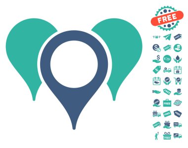 Harita işaretçiler simgesi ücretsiz bonus