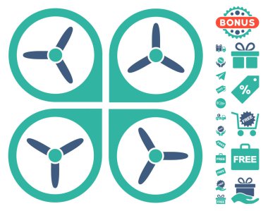 Ücretsiz Bonus ile Quadrotor simgesi