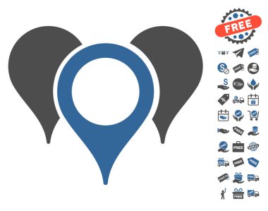 Harita işaretçiler simgesi ücretsiz bonus