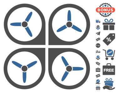 Ücretsiz Bonus ile Quadrotor simgesi