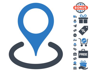 Ücretsiz Bonus ile konum simgesi
