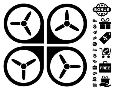 Ücretsiz Bonus ile Quadrotor simgesi