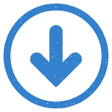 Simge lastik damgası aşağı ok