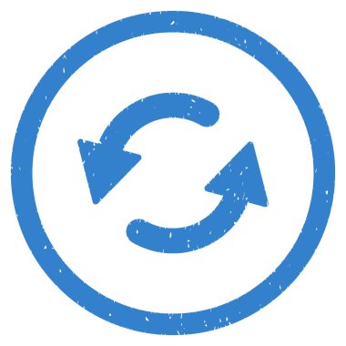 Saatin tersi yönde simgesini lastik damgası Yenile