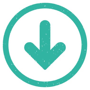 Simge lastik damgası aşağı ok