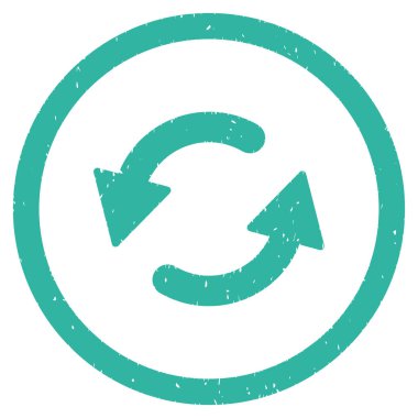 Saatin tersi yönde simgesini lastik damgası Yenile