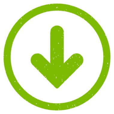 Simge lastik damgası aşağı ok