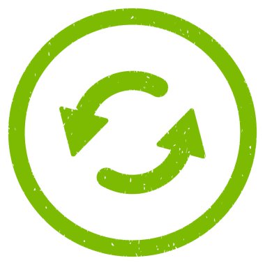 Saatin tersi yönde simgesini lastik damgası Yenile