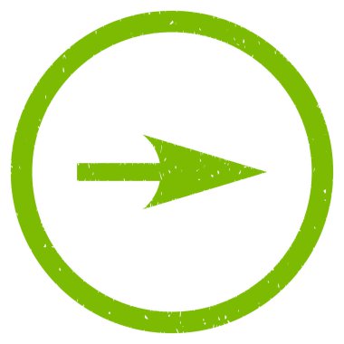 Sağ ok simgesi lastik damgası keskin