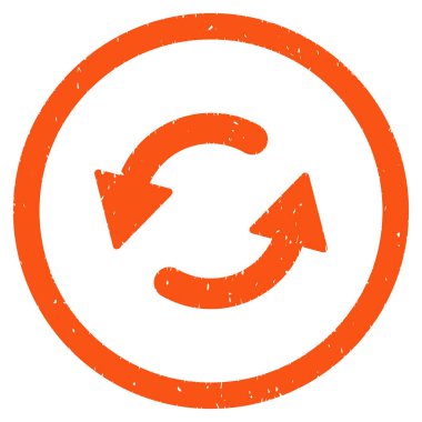 Saatin tersi yönde simgesini lastik damgası Yenile