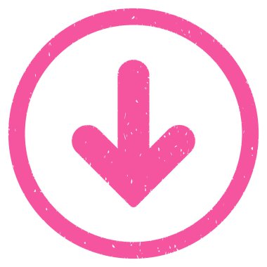 Simge lastik damgası aşağı ok