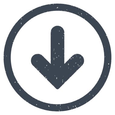 Simge lastik damgası aşağı ok