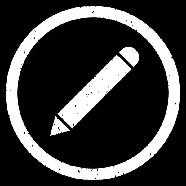 Icona a matita Timbro di gomma — Vettoriale Stock