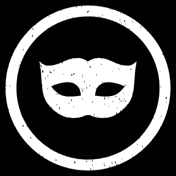 Máscara de privacidad Icono Sello de goma — Vector de stock