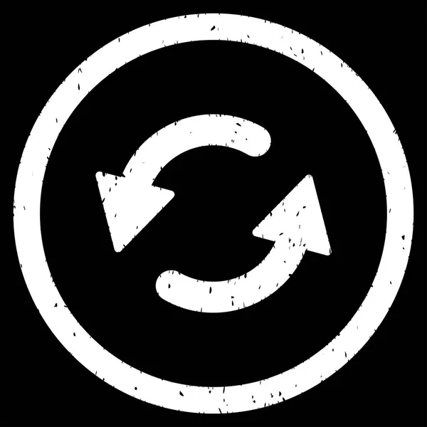 Refrescar CCW icono sello de goma — Vector de stock