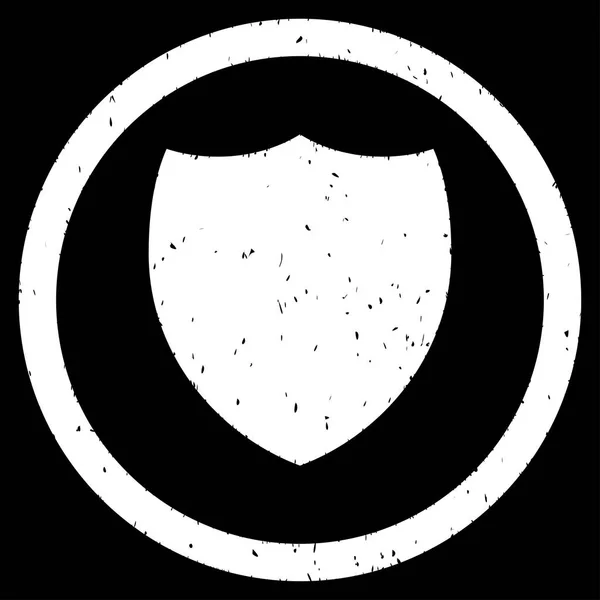 Selo de borracha de ícone de escudo — Vetor de Stock