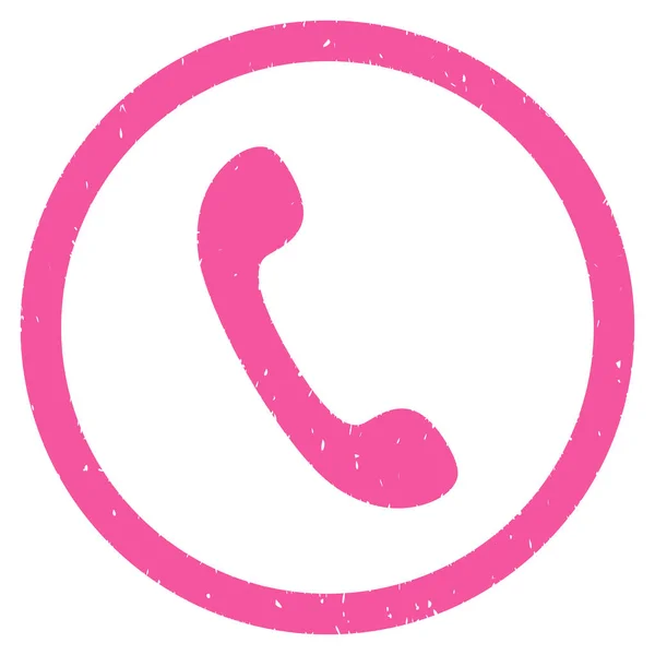 Telefon přijímač ikona razítko — Stockový vektor