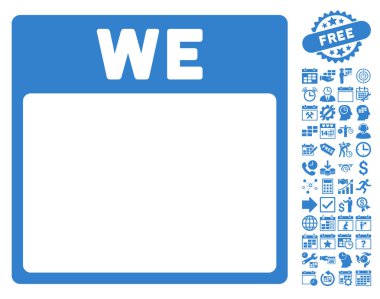 Çarşamba ile Bonus sayfa düz vektör simge takvim