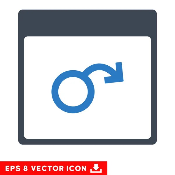 Impotence Calendar Page Vector Eps Icon — Stock Vector