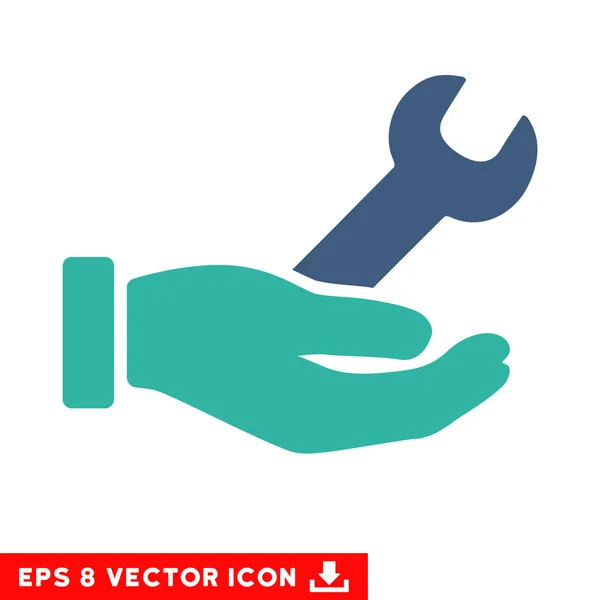 Service Hand Vector Eps moersleutelpictogram — Stockvector