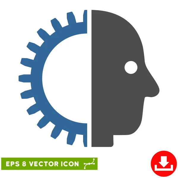 Cyborg Head Vektor eps Symbol — Stockvektor