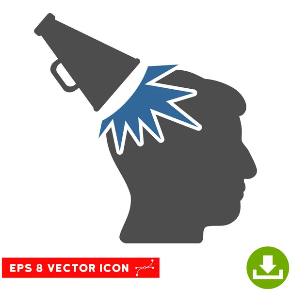 Megaphone Impact Head Vector Eps Icône — Image vectorielle