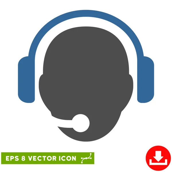 Cabeza del operador Vector Eps Icon — Vector de stock