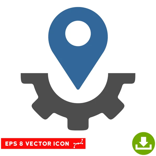 Service Carte Marqueur vectoriel Eps Icône — Image vectorielle
