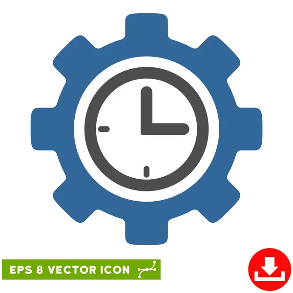 Tiempo de configuración del engranaje Vector Eps icono — Vector de stock