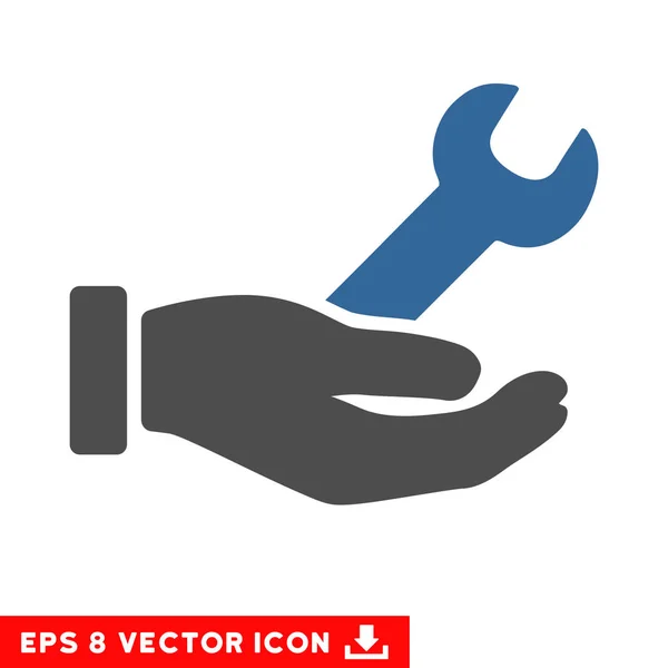 Service Hand Vector Eps moersleutelpictogram — Stockvector