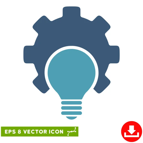 Glühbirnenkonfiguration Getriebevektor eps-Symbol — Stockvektor
