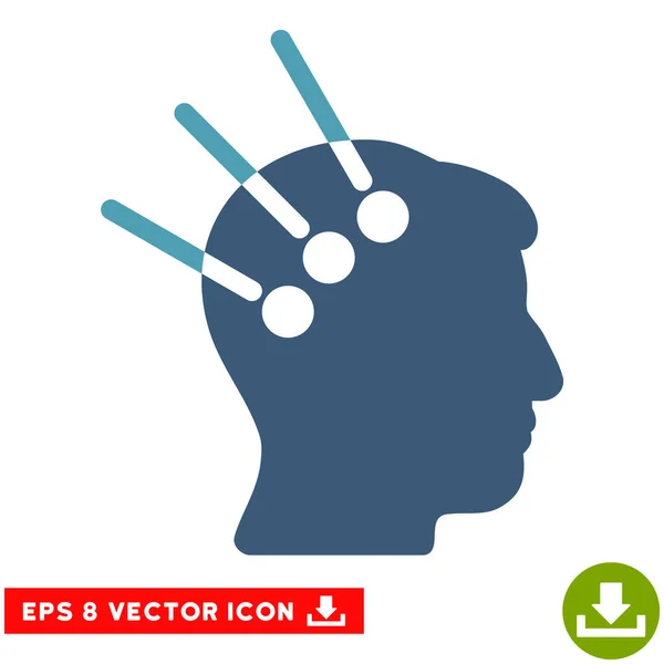 Neuronale Schnittstelle Vektor eps Symbol — Stockvektor