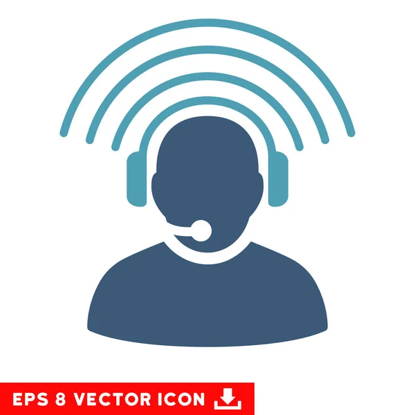 Operador Radio Signal Vector Eps Icon — Vector de stock