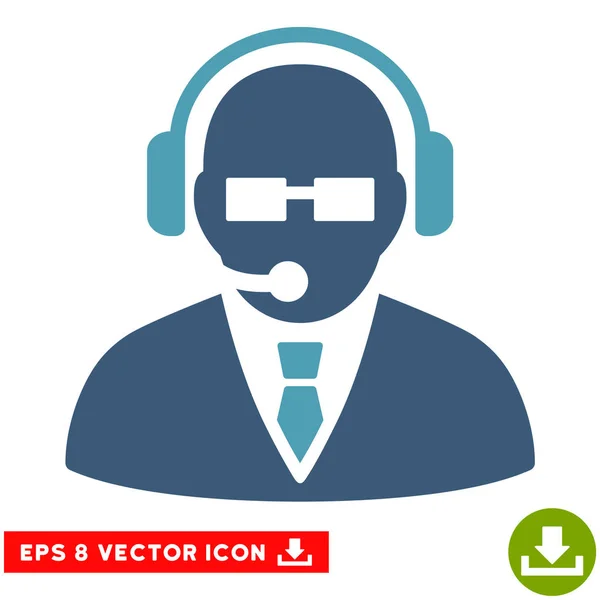 Suporte Manager Vector Eps Icon — Vetor de Stock