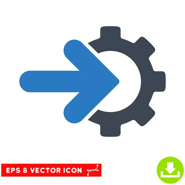 Getriebe Integration Vektor eps Symbol — Stockvektor