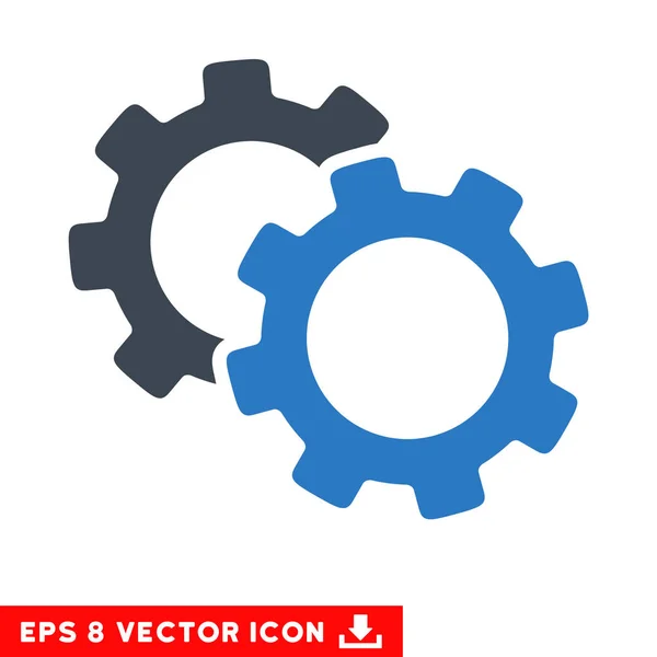 Gears Vector Eps Icon — Stock Vector