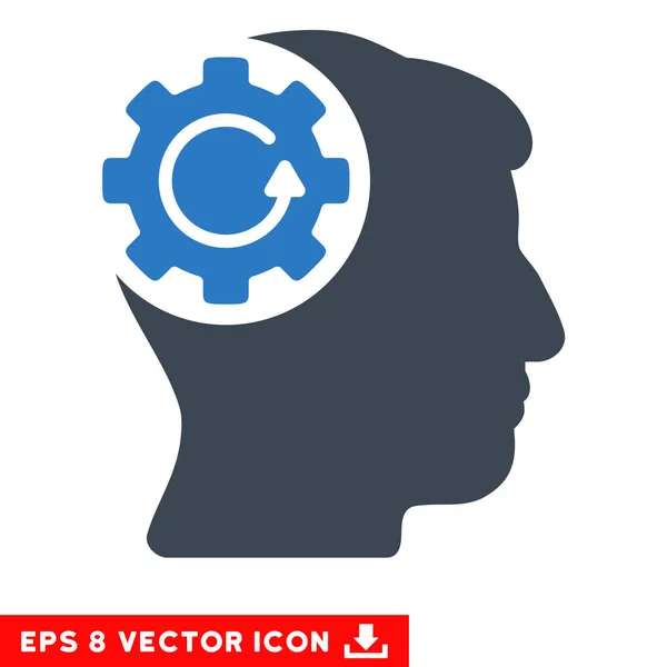 Intelecto engranaje rotación Vector icono de Eps — Vector de stock