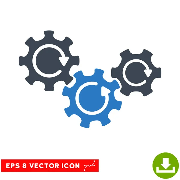 Transmission Gears Rotation Vector Eps Icon — Stock Vector