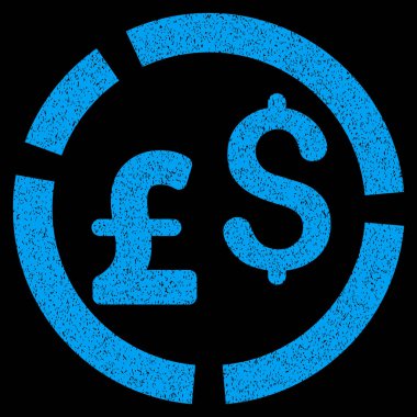 Lirası ve Doları Döviz Alım diyagramı grenli doku simgesi