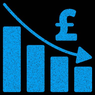 Lirası durgunluk Bar grafik grenli doku simgesi
