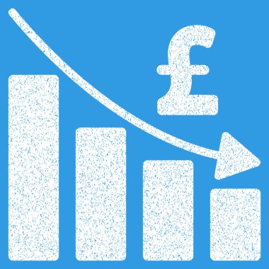 Lirası durgunluk Bar grafik grenli doku simgesi