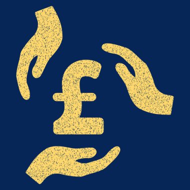 Lirası bakım el grenli doku simgesi